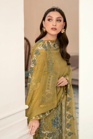 Ramsha Rangoon Organza Replica (Unstitched)